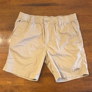 AFTCO Boys Light Tan Flat Front Shorts size Large